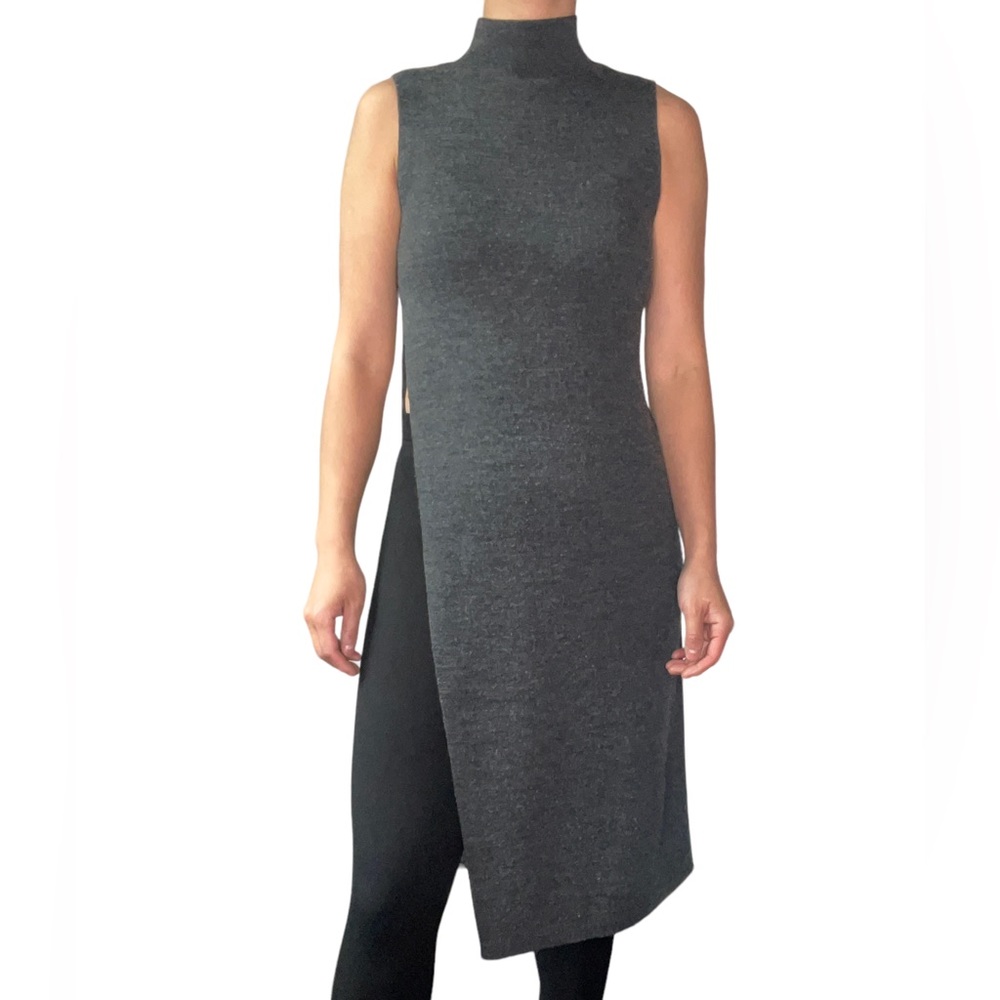 Marino Wool Blend Sleeveless Knit Tunic - Picture 5 of 7